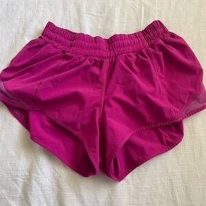 Lululemon Athletica Pink Hotty Hot shorts